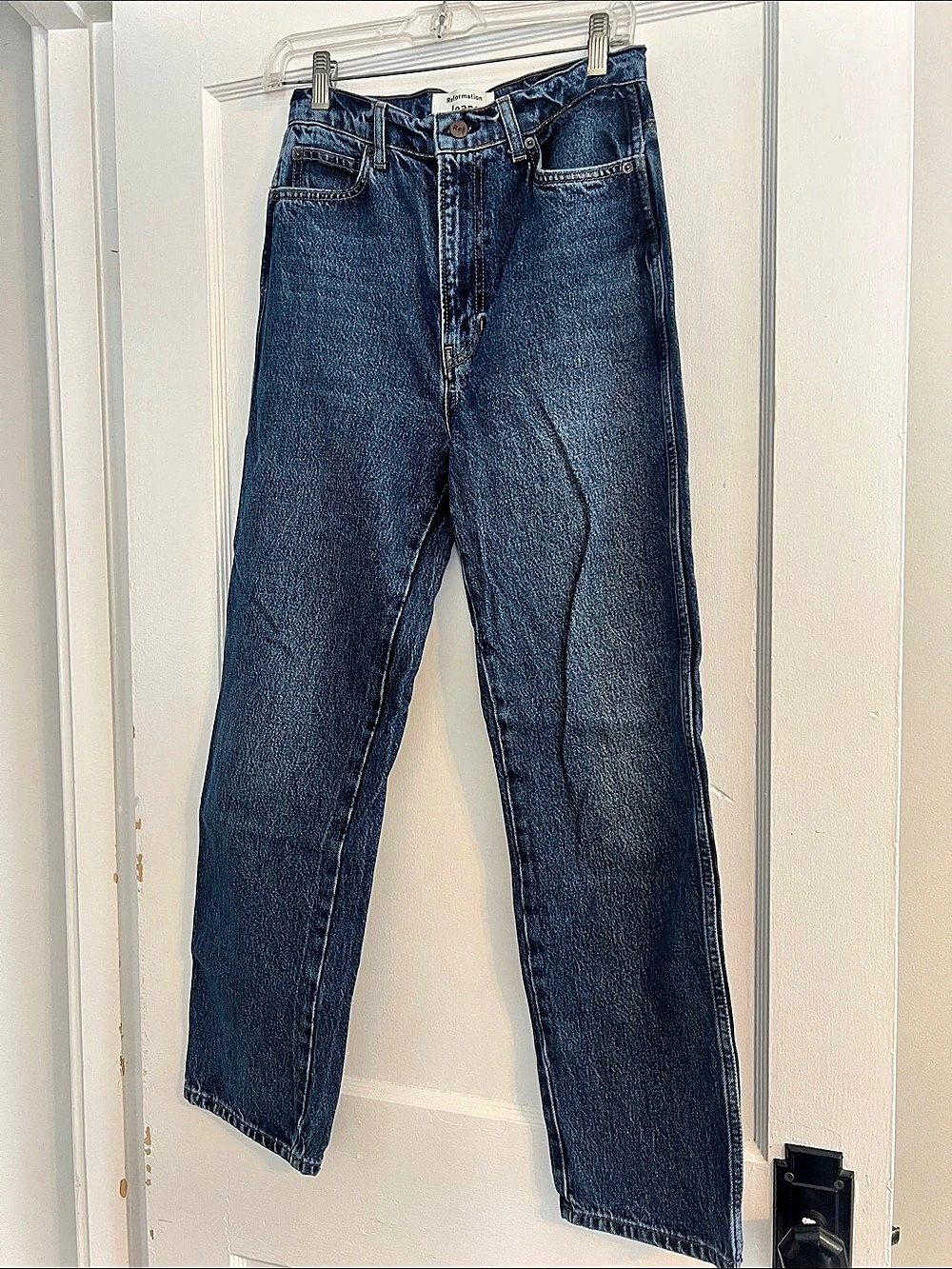 Reformation Jeans Straight Leg Blue